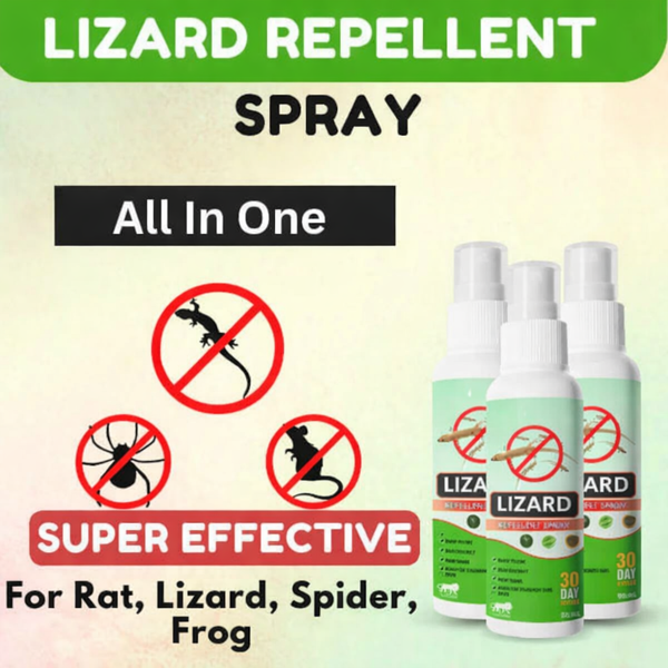 Organic Lizard Repellent Spray - Pack of 3